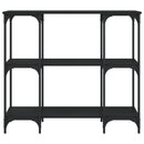vidaXL fekete szerelt fa tálalóasztal 102 x 35 x 90 cm