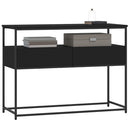 vidaXL fekete szerelt fa tálalóasztal 100x40x75 cm
