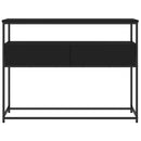 vidaXL fekete szerelt fa tálalóasztal 100x40x75 cm