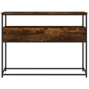 vidaXL füstös tölgy színű szerelt fa tálalóasztal 100x40x75 cm