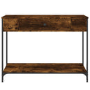 vidaXL füstös tölgy színű szerelt fa tálalóasztal 100 x 34,5 x 75 cm