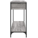 vidaXL szürke sonoma színű szerelt fa konzolasztal 100 x 34,5 x 75 cm