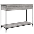 vidaXL szürke sonoma színű szerelt fa konzolasztal 100 x 34,5 x 75 cm