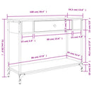 vidaXL barna tölgyszínű szerelt fa tálalóasztal 100 x 34,5 x 75 cm