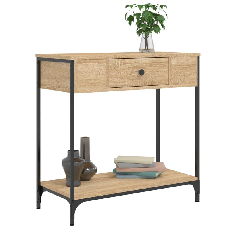 vidaXL sonoma tölgy színű szerelt fa dohányzóasztal 75 x 34,5 x 75 cm