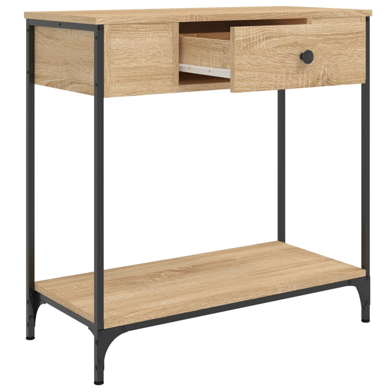 vidaXL sonoma tölgy színű szerelt fa dohányzóasztal 75 x 34,5 x 75 cm