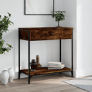 vidaXL füstös tölgy színű szerelt fa tálalóasztal 75 x 34,5 x 75 cm