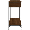 vidaXL barna tölgyszínű szerelt fa tálalóasztal 75 x 34,5 x 75 cm