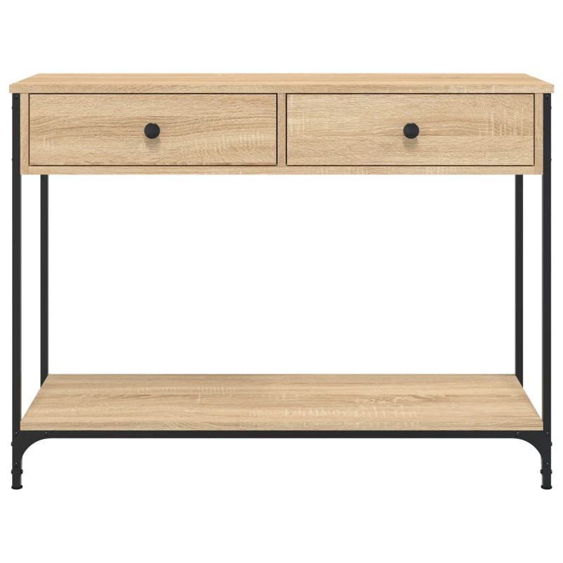 vidaXL sonoma tölgy színű szerelt fa dohányzóasztal 100 x 34,5 x 75 cm