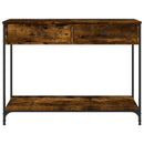vidaXL füstös tölgy színű szerelt fa tálalóasztal 100 x 34,5 x 75 cm