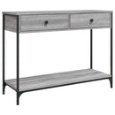 vidaXL szürke sonoma színű szerelt fa konzolasztal 100 x 34,5 x 75 cm