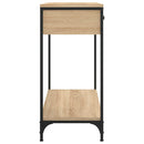 vidaXL sonoma tölgy színű szerelt fa dohányzóasztal 75 x 34,5 x 75 cm