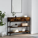 vidaXL füstös tölgy színű szerelt fa tálalóasztal 100x25x75 cm
