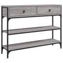 vidaXL szürke sonoma szerelt fa tálalóasztal 100x25x75 cm