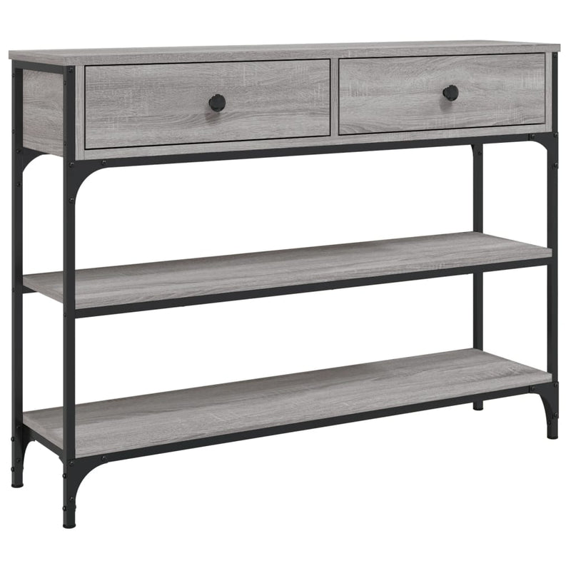 vidaXL szürke sonoma szerelt fa tálalóasztal 100x25x75 cm