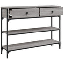 vidaXL szürke sonoma szerelt fa tálalóasztal 100x25x75 cm