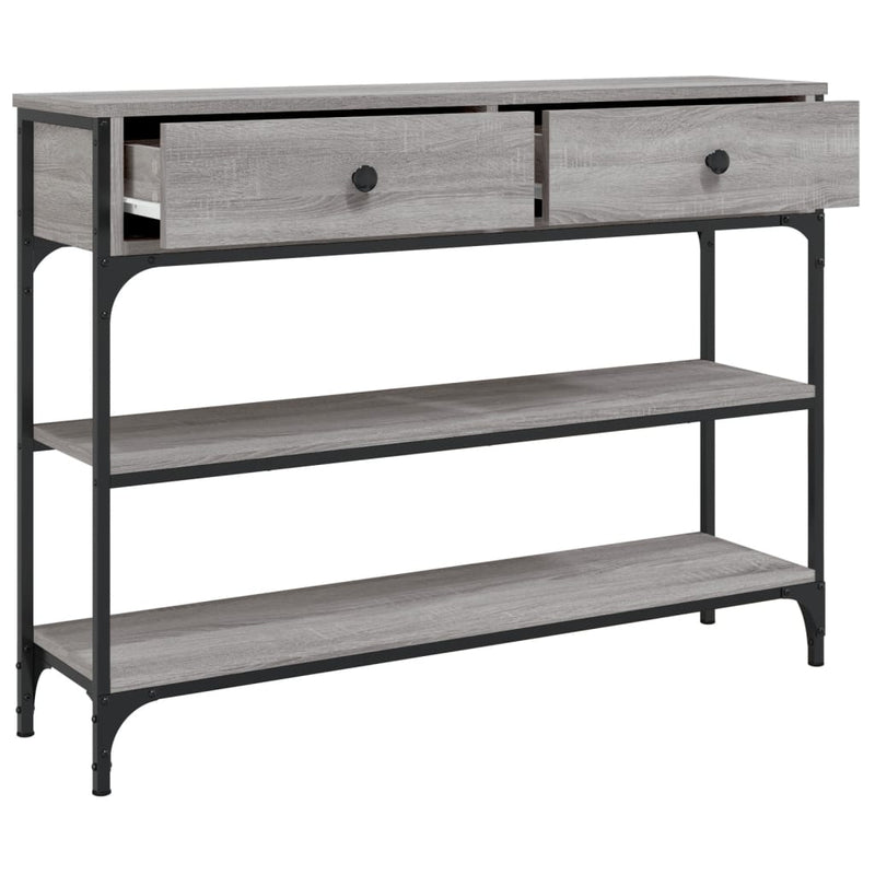 vidaXL szürke sonoma szerelt fa tálalóasztal 100x25x75 cm