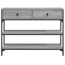vidaXL szürke sonoma szerelt fa tálalóasztal 100x25x75 cm