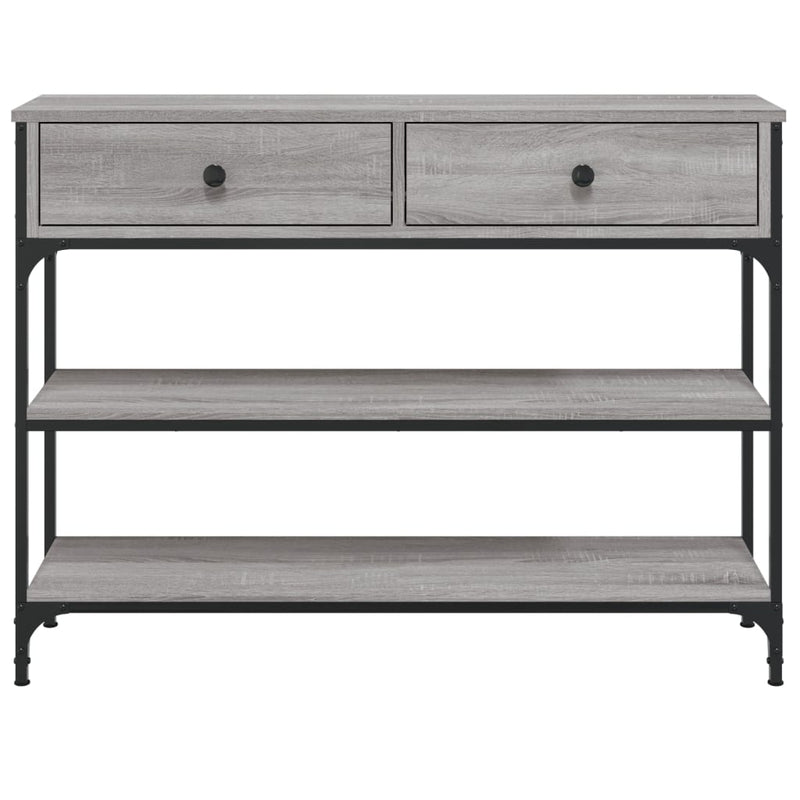 vidaXL szürke sonoma szerelt fa tálalóasztal 100x25x75 cm