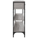 vidaXL szürke sonoma szerelt fa tálalóasztal 100x25x75 cm