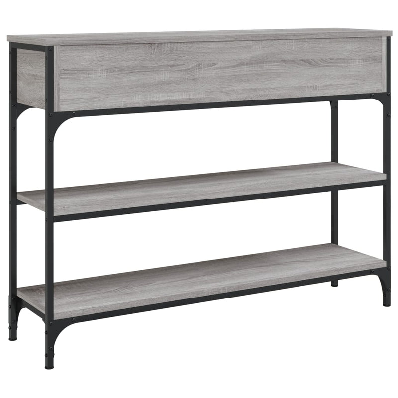 vidaXL szürke sonoma szerelt fa tálalóasztal 100x25x75 cm