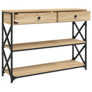 vidaXL sonoma tölgy színű szerelt fa tálalóasztal 100x28x75 cm