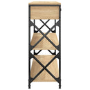 vidaXL sonoma tölgy színű szerelt fa tálalóasztal 100x28x75 cm