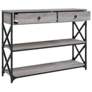 vidaXL szürke sonoma szerelt fa tálalóasztal 100x28x75 cm