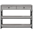 vidaXL szürke sonoma szerelt fa tálalóasztal 100x28x75 cm