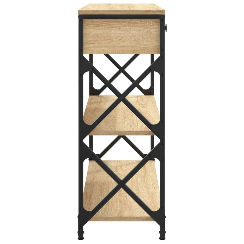 vidaXL sonoma tölgy színű szerelt fa tálalóasztal 75x28x75 cm