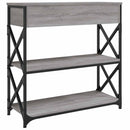vidaXL szürke sonoma szerelt fa tálalóasztal 75x28x75 cm