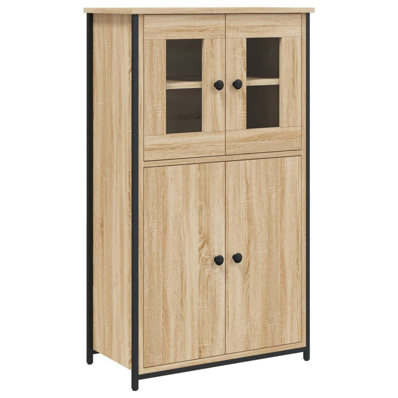vidaXL sonoma tölgy szerelt fa magasszekrény 62 x 32 x 106,5 cm