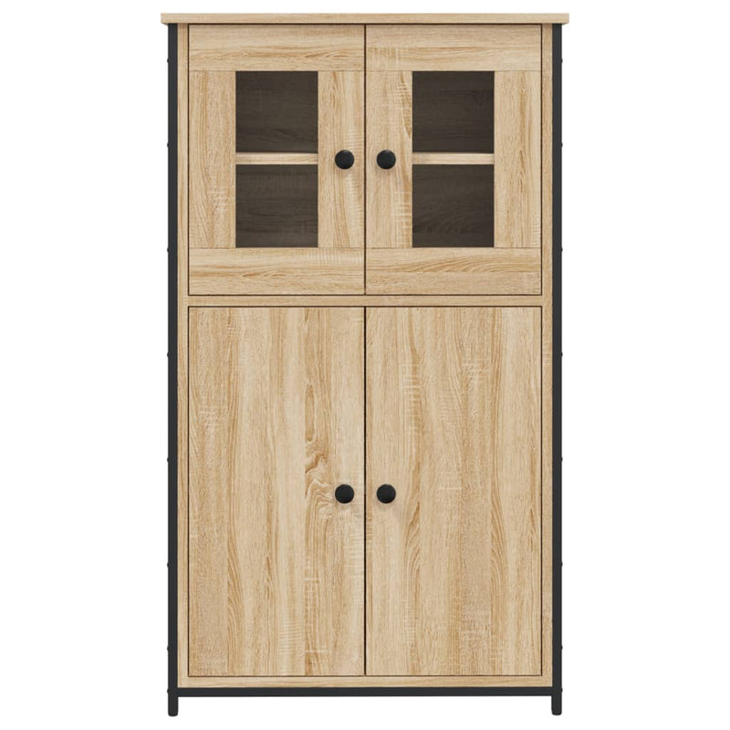 vidaXL sonoma tölgy szerelt fa magasszekrény 62 x 32 x 106,5 cm