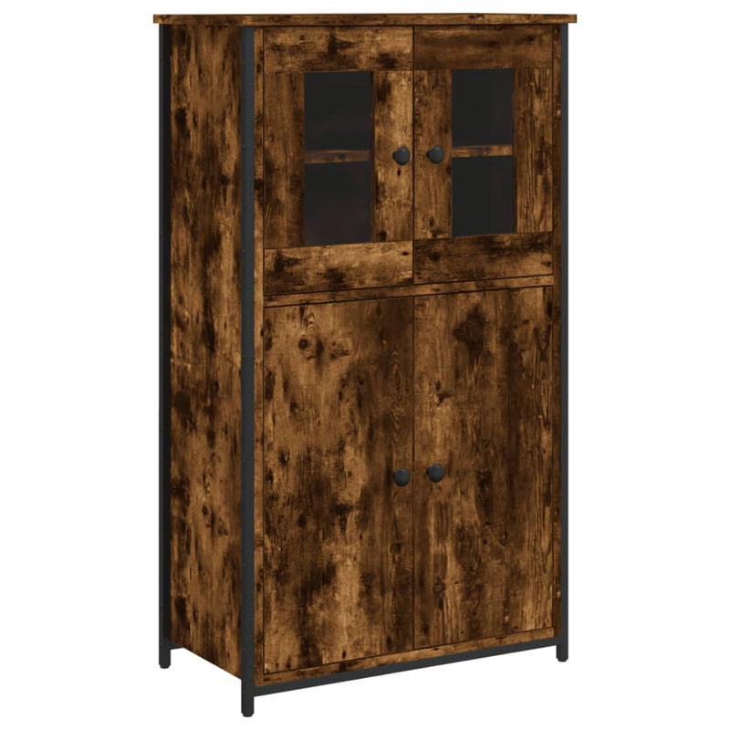 vidaXL füstös tölgy színű szerelt fa magasszekrény 62 x 32 x 106,5 cm