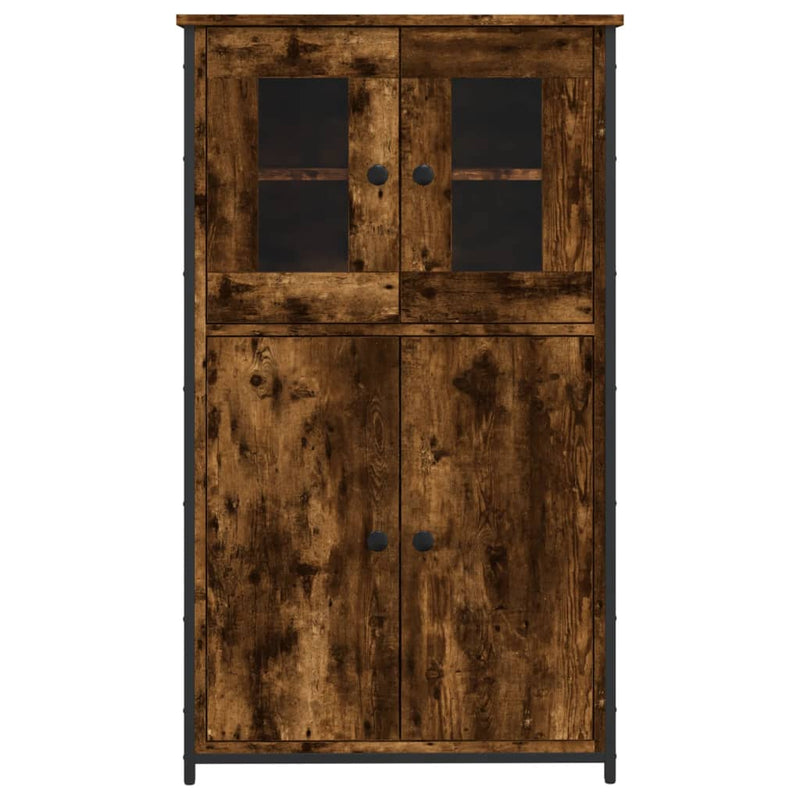 vidaXL füstös tölgy színű szerelt fa magasszekrény 62 x 32 x 106,5 cm
