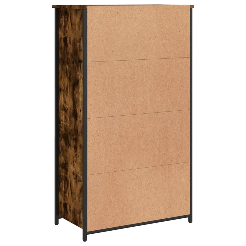 vidaXL füstös tölgy színű szerelt fa magasszekrény 62 x 32 x 106,5 cm