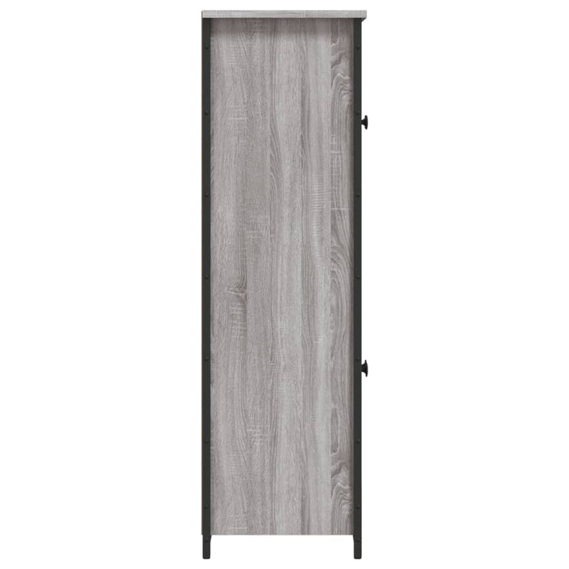 vidaXL szürke sonoma színű szerelt fa magasszekrény 62 x 32 x 106,5 cm