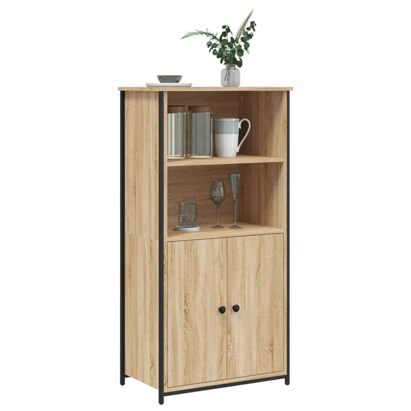 vidaXL sonoma tölgy színű szerelt fa magasszekrény 62 x 36 x 121,5 cm