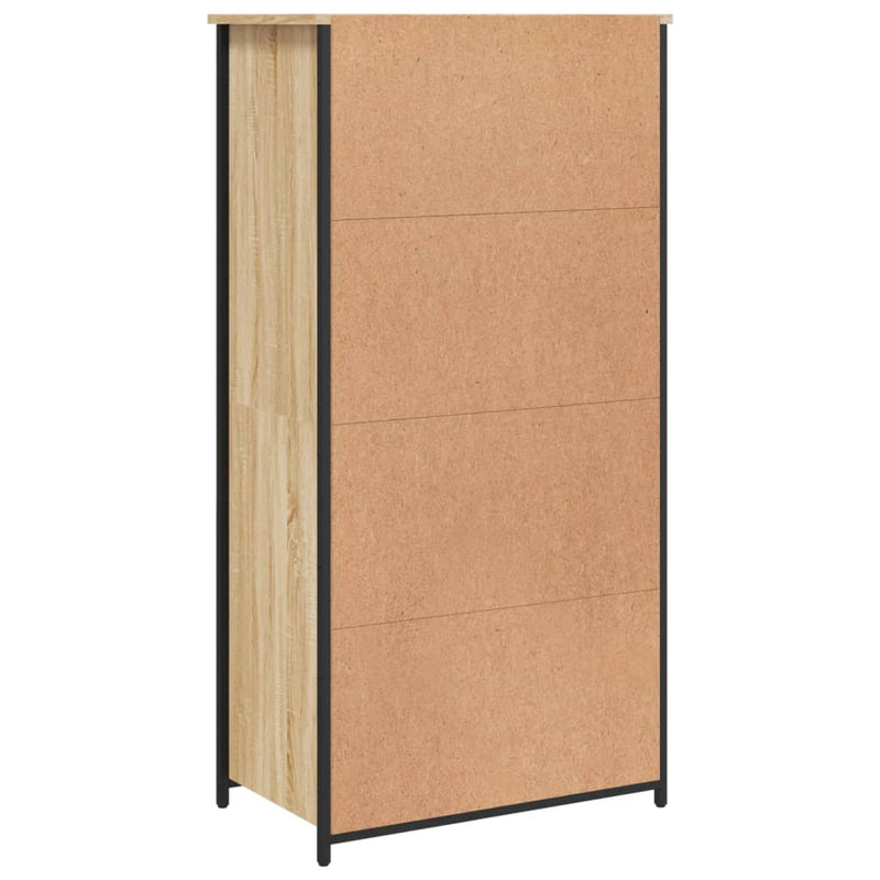 vidaXL sonoma tölgy színű szerelt fa magasszekrény 62 x 36 x 121,5 cm