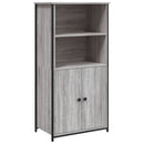 vidaXL szürke sonoma színű szerelt fa magasszekrény 62 x 36 x 121,5 cm