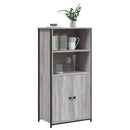 vidaXL szürke sonoma színű szerelt fa magasszekrény 62 x 36 x 121,5 cm