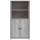 vidaXL szürke sonoma színű szerelt fa magasszekrény 62 x 36 x 121,5 cm