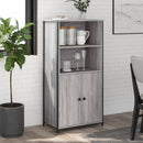 vidaXL szürke sonoma színű szerelt fa magasszekrény 62 x 36 x 121,5 cm