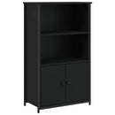 vidaXL fekete szerelt fa magasszekrény 62 x 32 x 103,5 cm