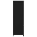 vidaXL fekete szerelt fa magasszekrény 62 x 32 x 103,5 cm
