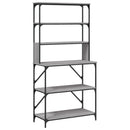 vidaXL 6 szintes szürke sonoma színű szerelt fa pékállvány 90x40x180cm