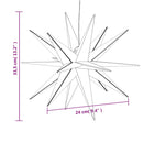 vidaXL 3 db összecsukható fehér karácsonyi lámpa LED-del