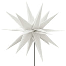 vidaXL 3 db összecsukható tüskés fehér karácsonyi lámpa LED-del 35 cm