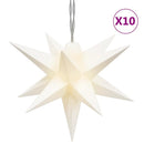 vidaXL 10 db fehér karácsonyi lámpa LED-del 10 cm