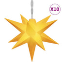 vidaXL 10 db sárga karácsonyi lámpa LED-del 10 cm